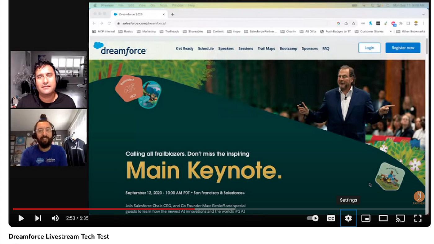 Dreamforce 2023: Join Us Live (From the Comfort of your Desk)!